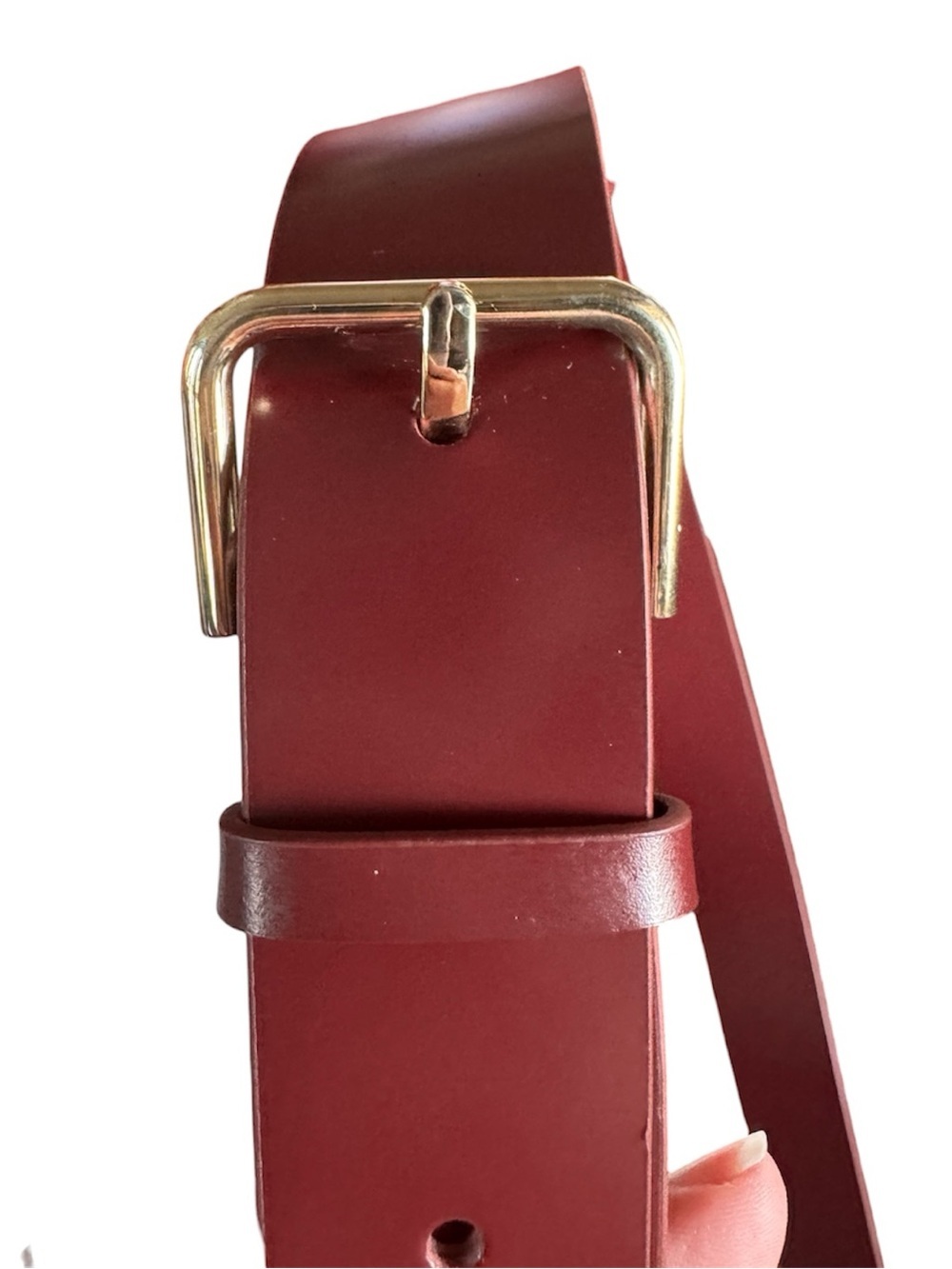 KITAYAMA x H.A.N Triton Burgundy Architectural Leather Tote Bag - Picture 15 of 16